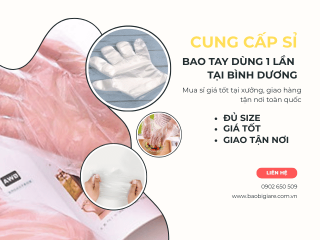 Bán sỉ bao tay nilon dùng 1 lần tại Bình Dương