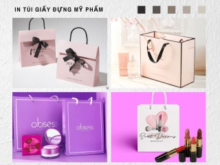Thiết Kế In Ấn Túi Giấy Shop Mỹ Phẩm
