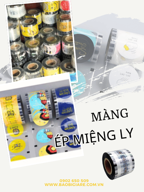 Cuộn màng ép miệng ly