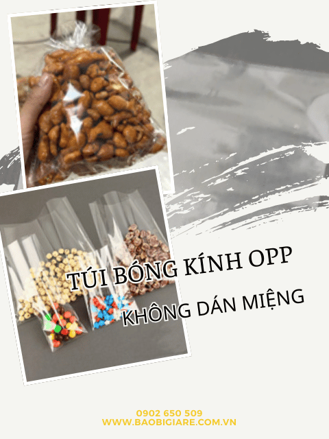 Túi bóng kính - túi OPP không dán miệng