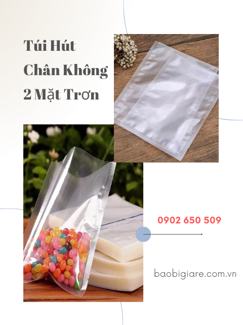 Túi hút chân không 2 mặt trơn