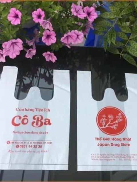 Túi siêu thị cửa hàng Cô Ba