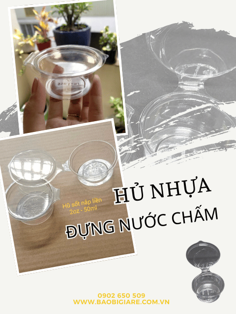 Hủ nhựa đựng nước chấm